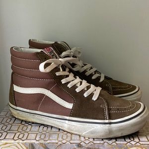 high top brown vans